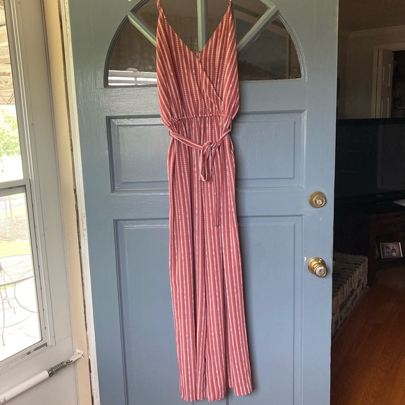 J for Justify Pants - Red and White striped Jumper